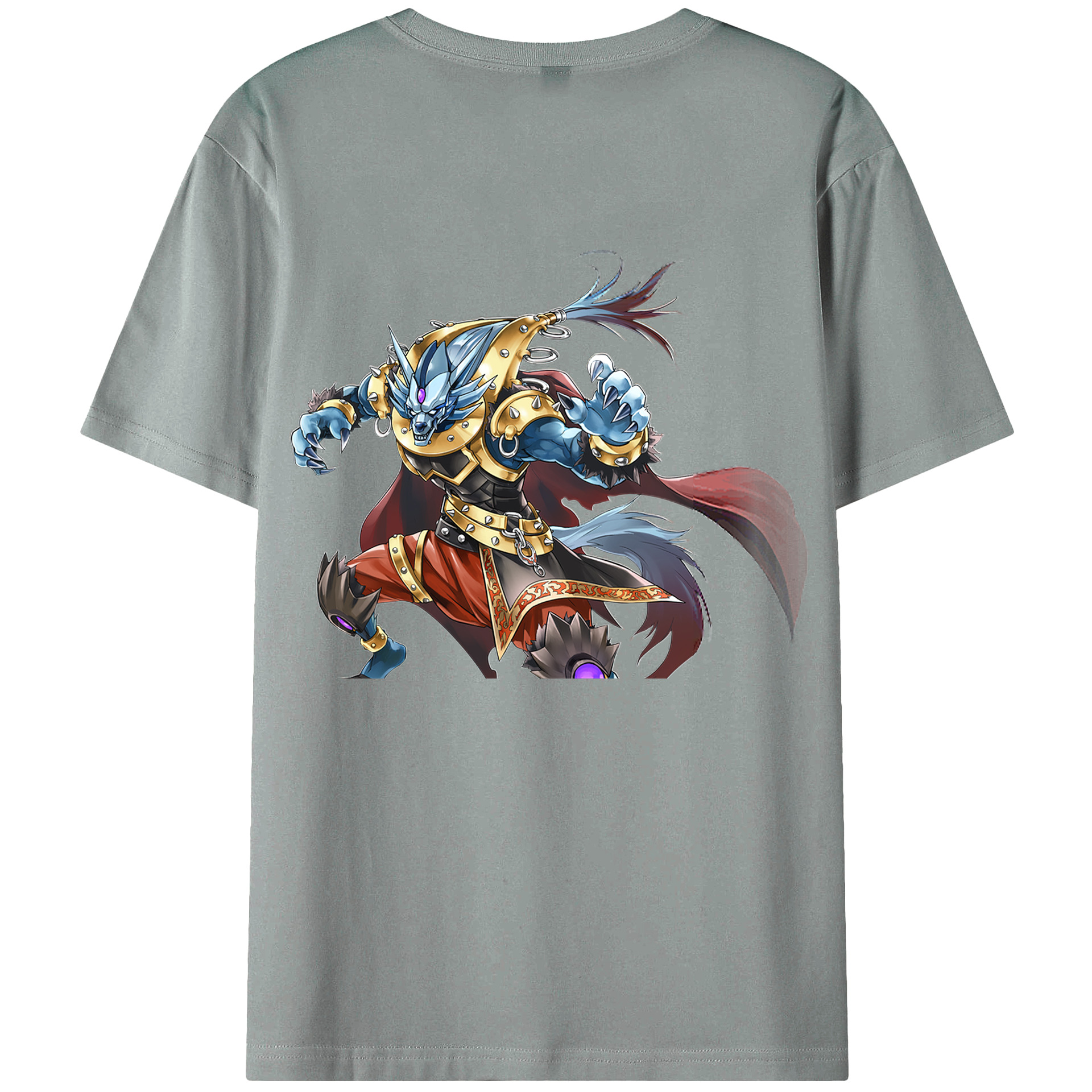 （画像用） 遊☆戯☆王 Yu-Gi-Oh! 綿100％ メンズ半袖Tシャツ（バックプリント） 通気性